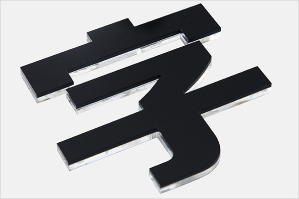 迷你字雕刻機(jī)加工的水晶字 迷你字雕刻機(jī)加工的水晶字